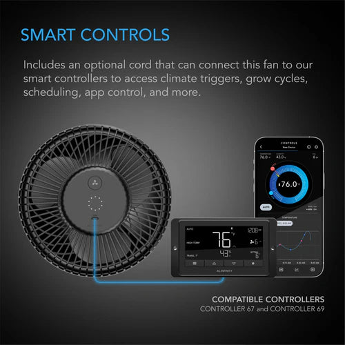 Air Movement Fan AC Infinity A6 Cloudray EC Clip On Fan - Gen 2 (AC-CCA6)