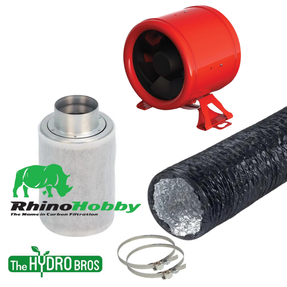 Extraction Kit Combi Ducting / 4" Kit Rhino Ultra EC Extraction Kit