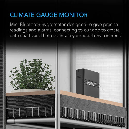 Fan Controller AC Infinity Cloudcom A2 Mini Smart Thermo-Hygrometer; Integrated Sensor