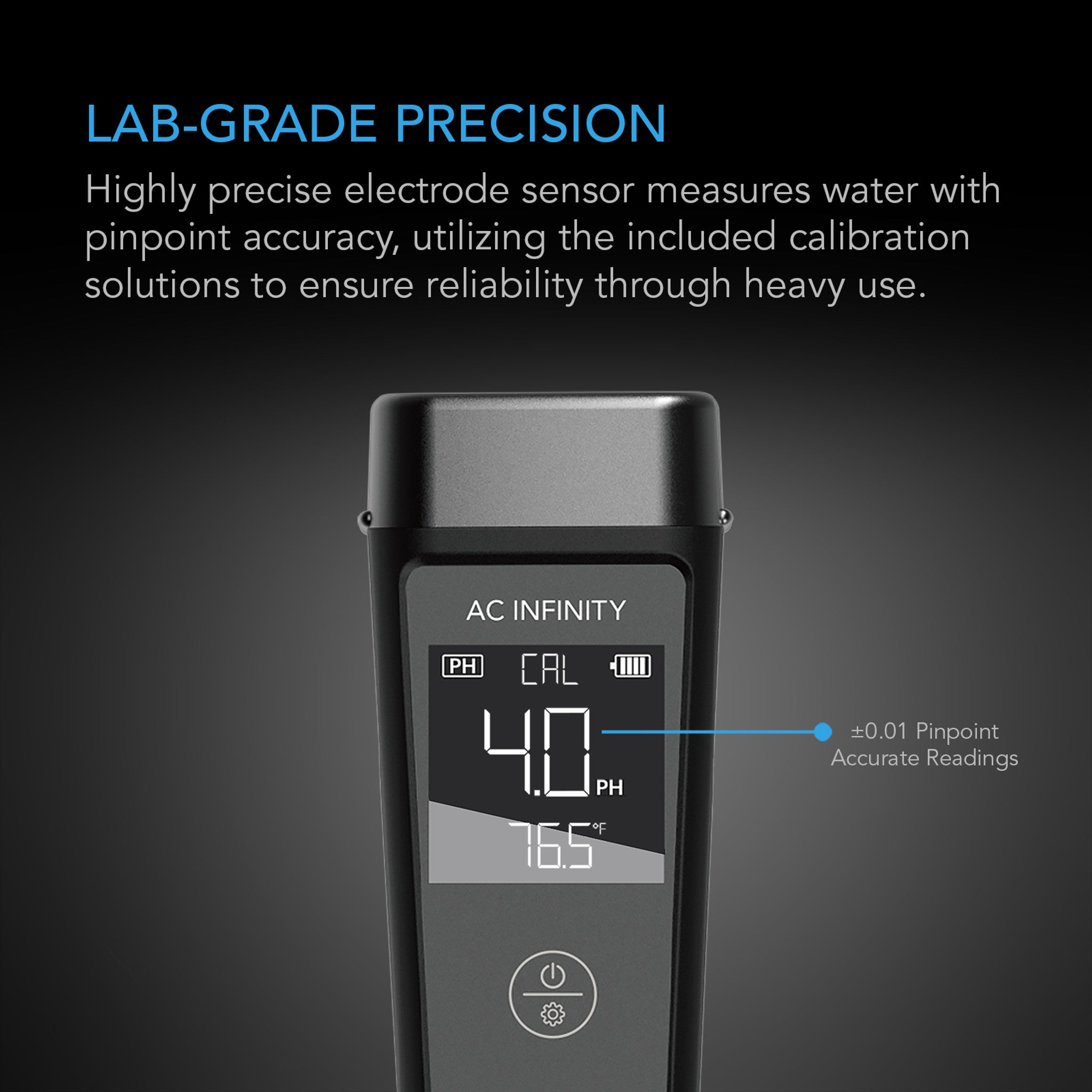 Nutrient Mangement AC Infinity All-In-One Nutrient Pen Meter | Ph, EC, TDS, Temp and Salinity (AC-PHM7)