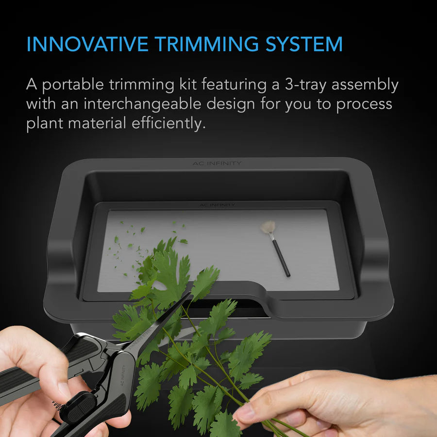 Trimming, Drying & Curing AC Infinity Large Trim Tray System, 3-Tray & 2-Screen Kit (AC-TTA3)