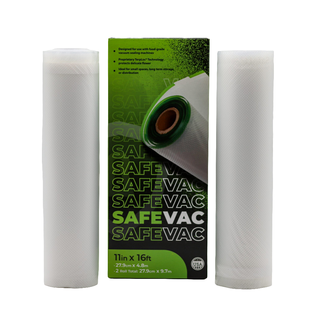 Trimming, Drying & Curing SafeVac Terploc 11″ Rolls – 2 Pack