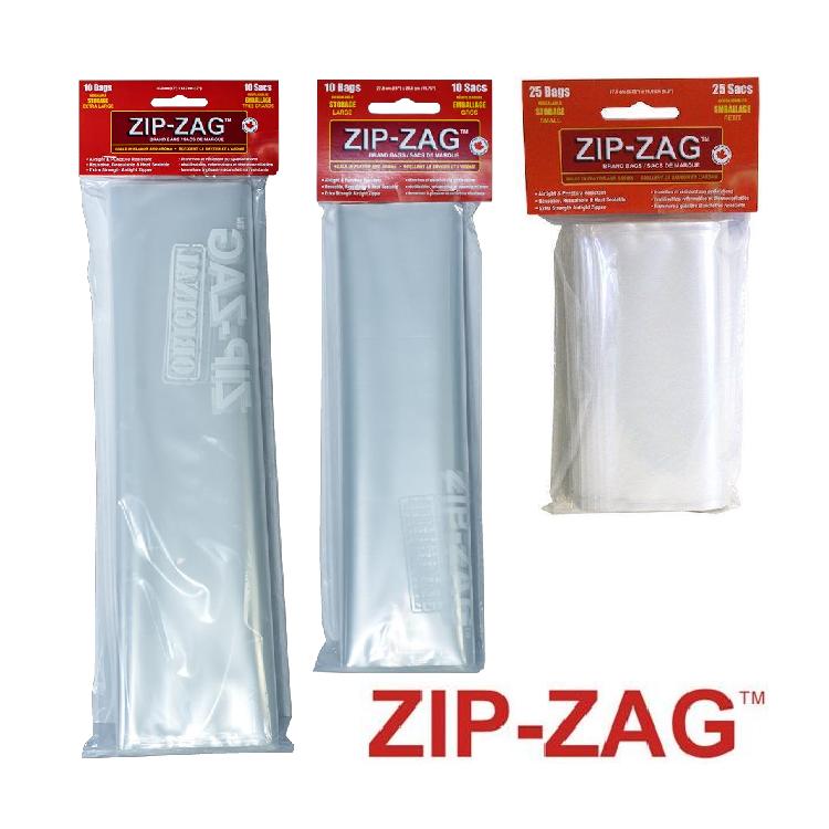 Trimming, Drying & Curing Zip-Zag Brand Bags