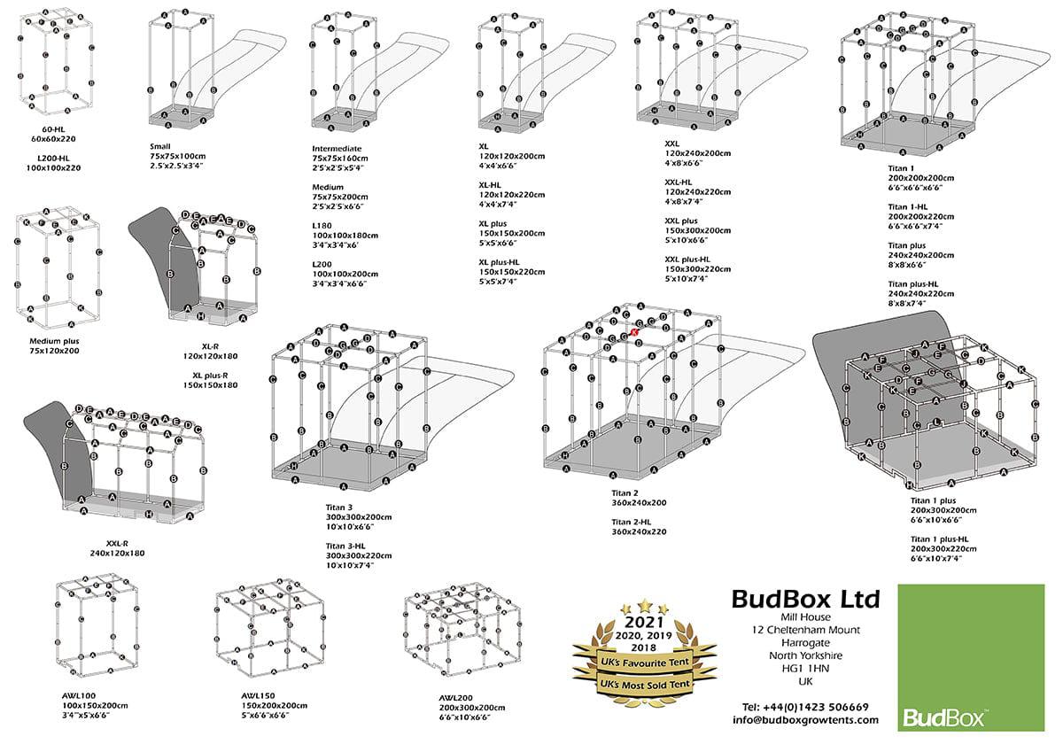 Grow Tents Bud Box Pro - 240 x 240 x 220cm